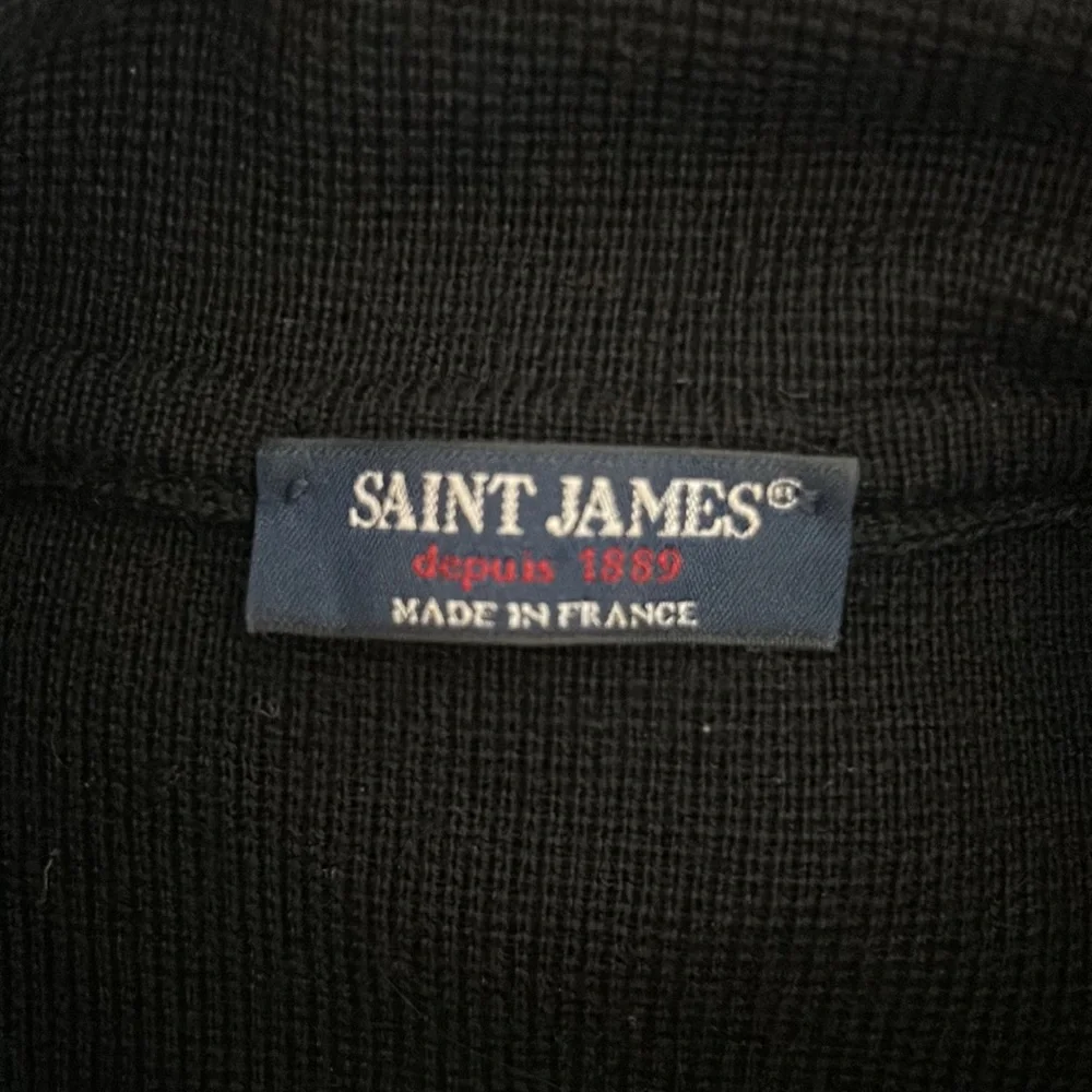 Saint James Breton Wool Sweater in Black Size 8. - Picture 6 of 12